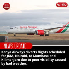 Kenya Airways diverts flights over low visibility at JKIA