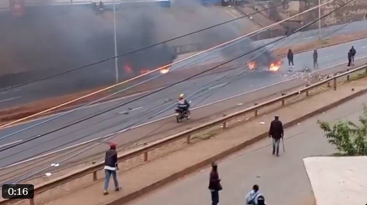 Chaos on Southern Bypass as suspected goons attack motorists ahead of Kikuyu rally