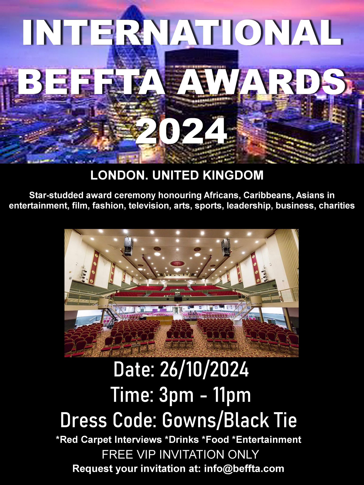 Befta Awards 2024 London